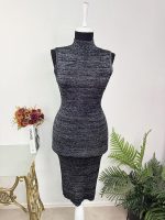 Rochie tricotata cu fire stralucitoare Lu nyc L