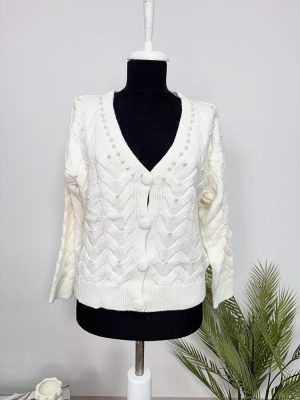 Cardigan cu perle L