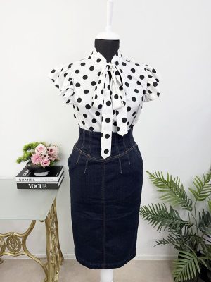 Fusta blugi Guess cam S