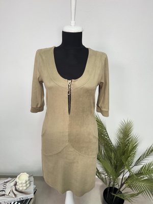 Rochie imitatie piele intoarsa Showgirls Paris cam S