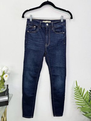 Blugi elastici regular waist Stradivarius 36