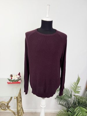 Pulover finut cu amestec de lana merino si silk Maddison L