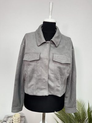 Geaca subtire imitatie piele intoarsa Only 40