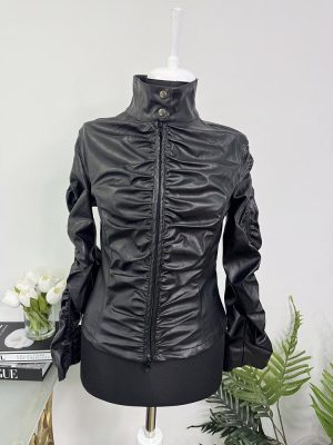 Geaca imitatie piele  M