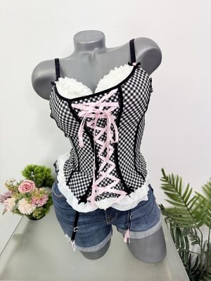 Corset sutirn cu burete si portjartier Ensored 75C