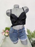 Sutien cu burete catifea  cam S