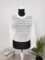 Bluza bumbac cu maneci evazati Zara S