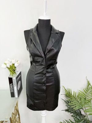 Rochie piele eco Bershka S