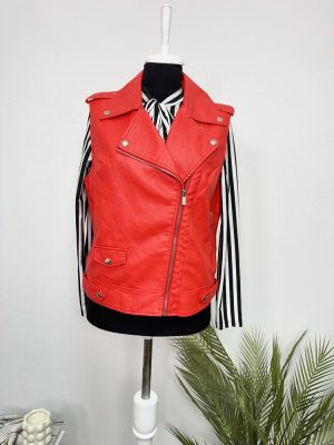 Vesta imitatie piele Zuiki XL