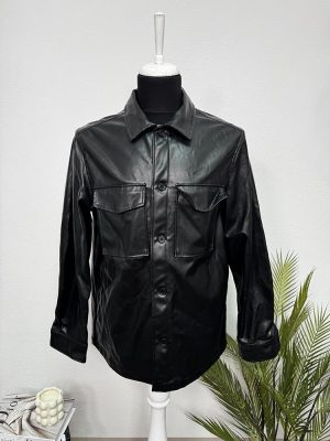 Geaca imitatie piele regular fit H&M L