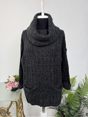 Pulover tricotat  cam S-M