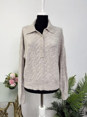 Pulover tricotat calitativ H&M L