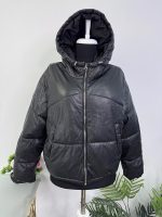 Geaca groasa imitatie piele Bershka M