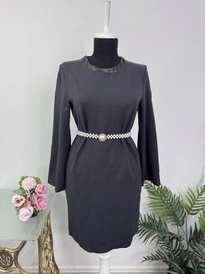 Rochie calitativa fara cordon Massimo Dutti S