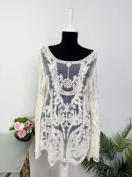 Bluza lunga cu dantela American Flirt S