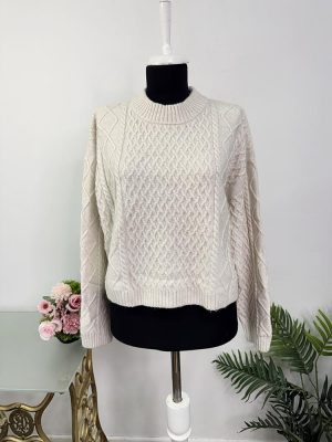 Pulover tricotat calitativ H&M L