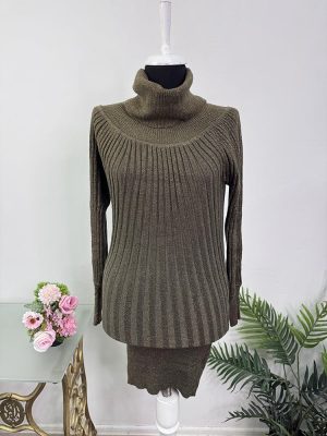 Rochie tricotata cu fire stralucitoare Just woman cam S-M