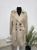 Trench imitatie piele intoarsa Jean Pascale 38