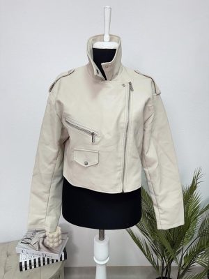 Geaca imitatie piele Amisu 40