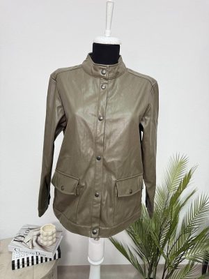 Geaca primavara imitatie piele Laura Torelli S