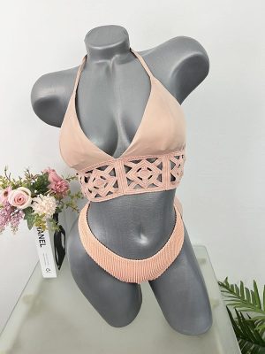 Costum de baie doua piese sutien cu burete H&M 38