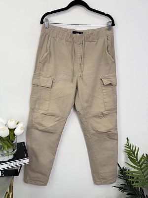 Pantaloni cargo Bershka L