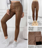 Colanti piele eco cu fermoar in fata croiala mica diferite culori