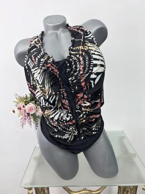 Costum de baie doua piese sutien  cu burete  48 E