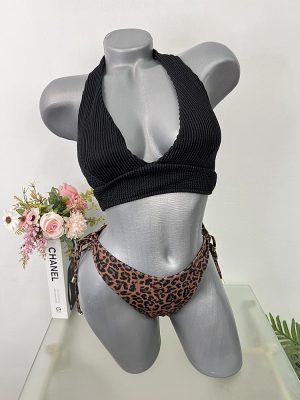 Costum de baie doua piese sutien cu burete Chilot Ensored 36