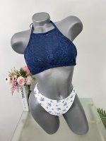 Costum de baie doua piese sutien fara burete  S