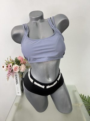 Costum de baie doua piese sutien cu burete Chilot Gina Benotti S