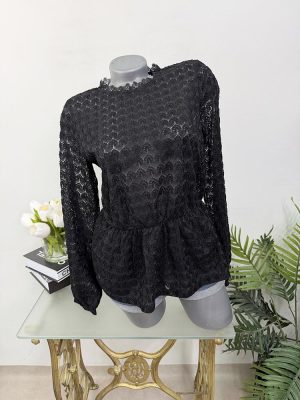 Bluza dantela transparenta  cam S