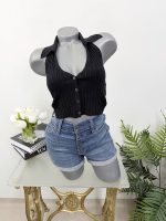 Bluza tricotata cu spatele gol Bershka XS