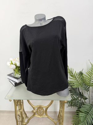 Bluza cu plasa la umeri Esmara L