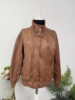 Geaca imitatie piele Janina 42